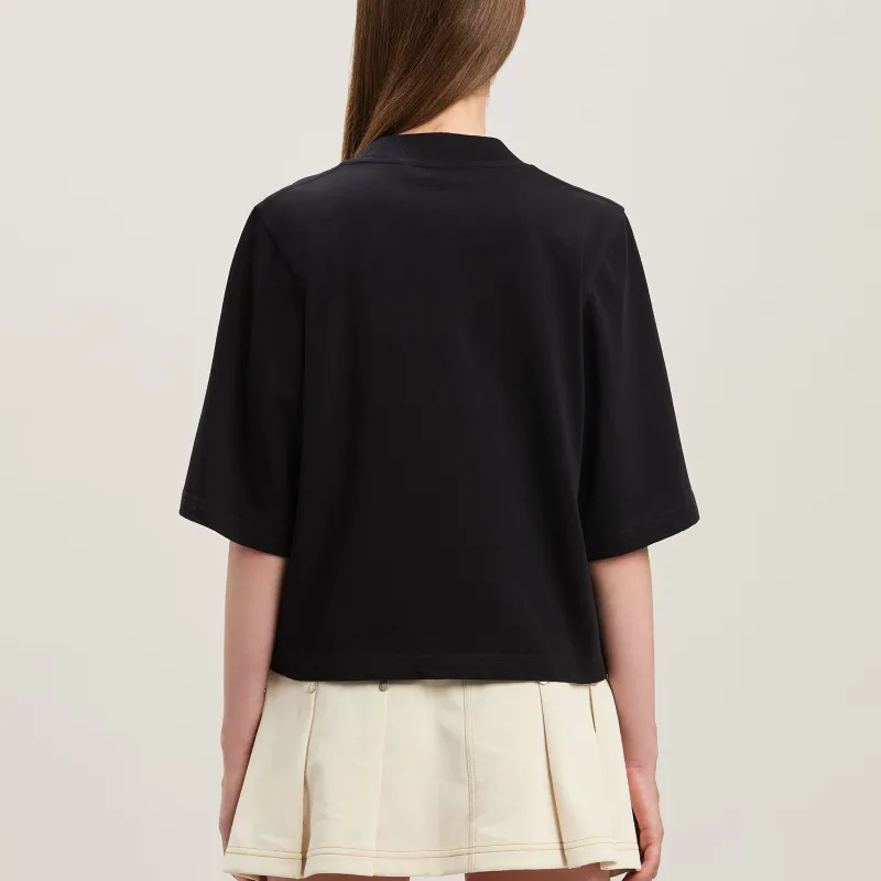 PALM ANGELS College Cropped T Shirt-2