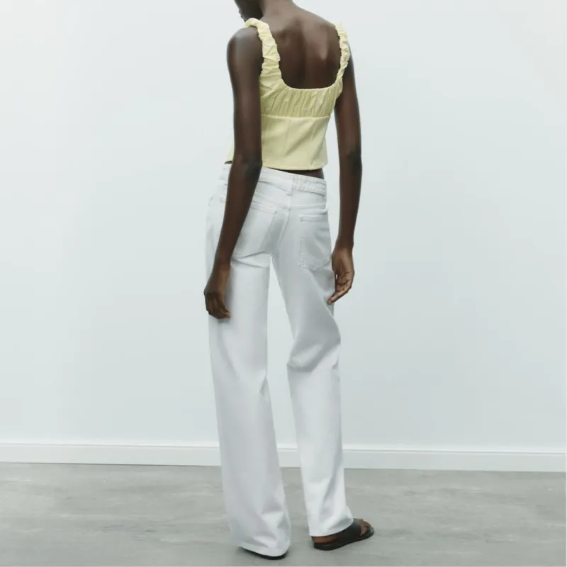 ZARA Camisoles Women's Yellow-4