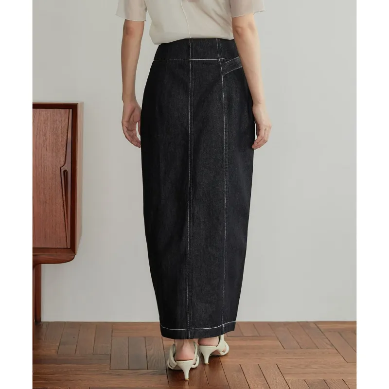 PUBLIC TOKYO Casual Long Skirts Women's Black-5