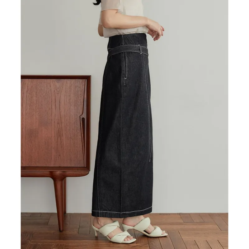 PUBLIC TOKYO Casual Long Skirts Women's Black-4