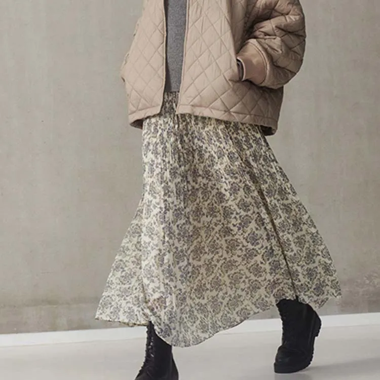 UNIQLO x Clare Waight Keller Casual Long Skirts Women's Ivory-2