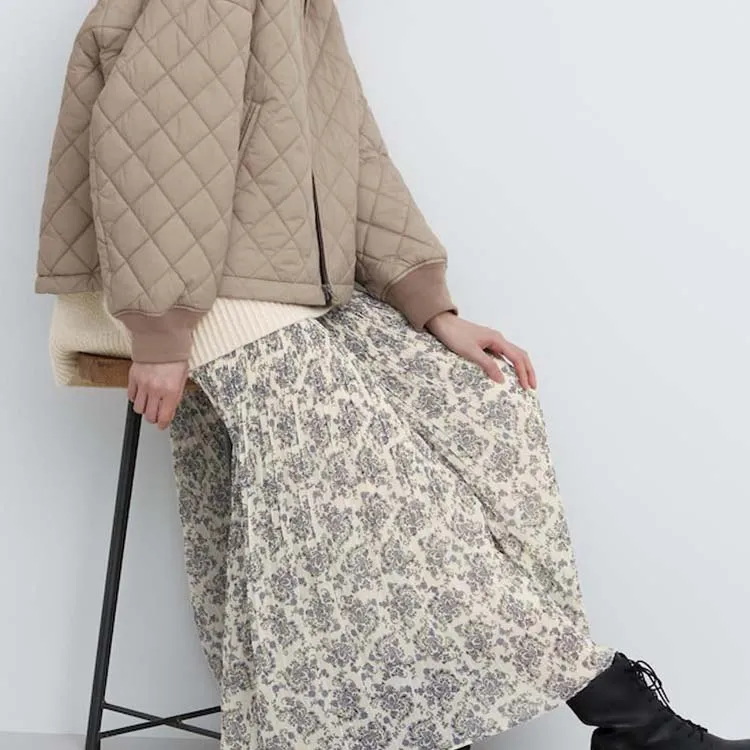 UNIQLO x Clare Waight Keller Casual Long Skirts Women's Ivory-1