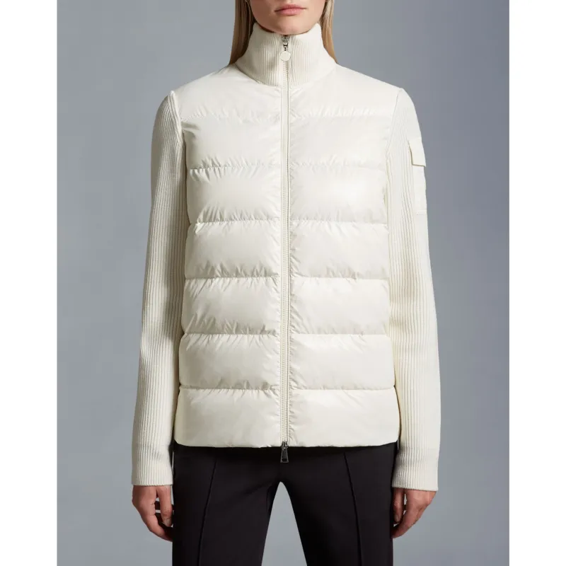 Moncler Ribbed-sleeve Wool Padded Jacket-1
