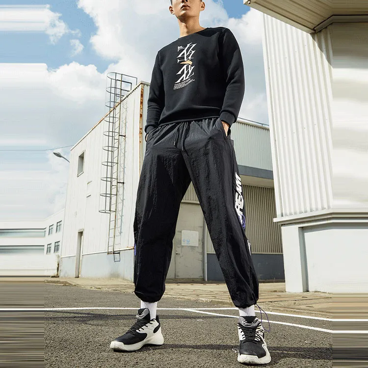 Anta Basketball Collection Sweatshirt Men's Black-2