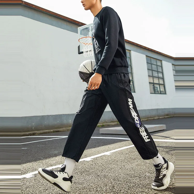 Anta Basketball Collection Sweatshirt Men's Black-3