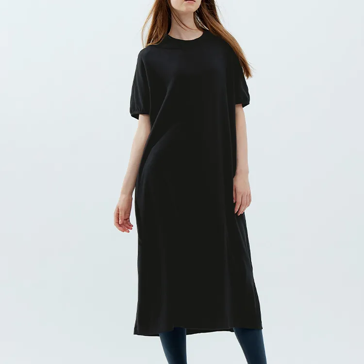 UNIQLO FW23 U Series Short-Sleeved Dresses Women's Black-1