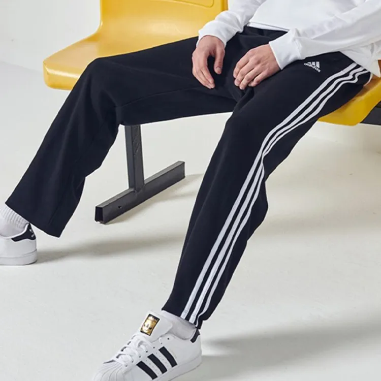 Adidas Casual Pants Men's Black White-5