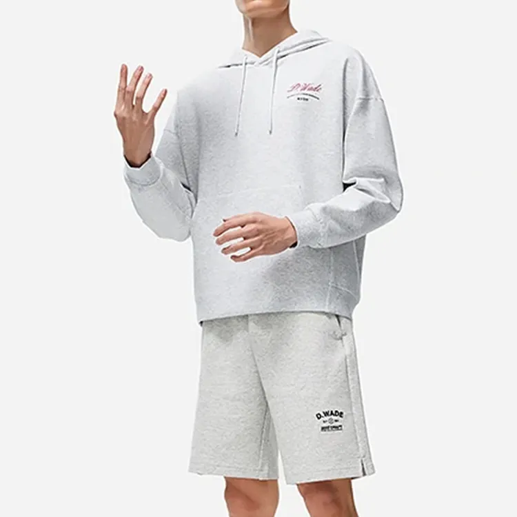 LiNing Sweatshirt Men's Heather Gray River Stone Gray-2