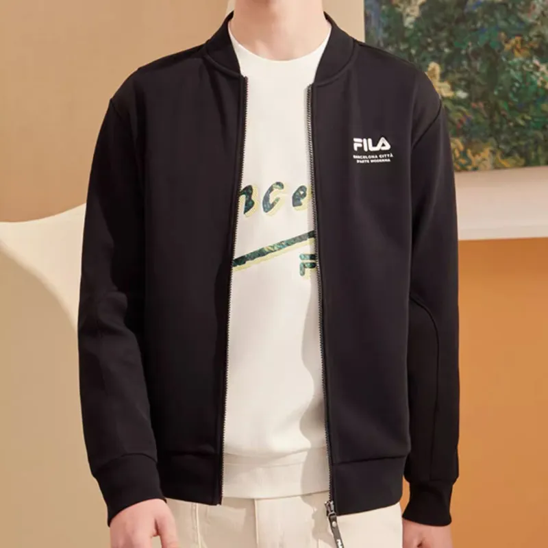 FILA Jackets Men Jet Black-5
