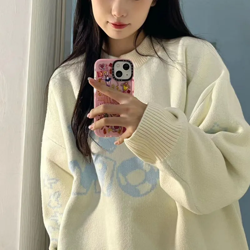 Heartboon Sweaters Unisex White-6