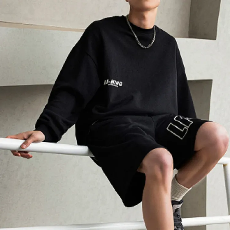 LINING Sports Life Collection Sweatshirts Men Black-5