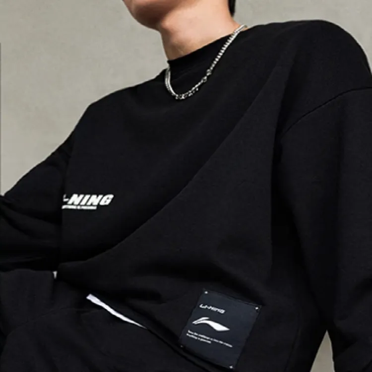 LINING Sports Life Collection Sweatshirts Men Black-3