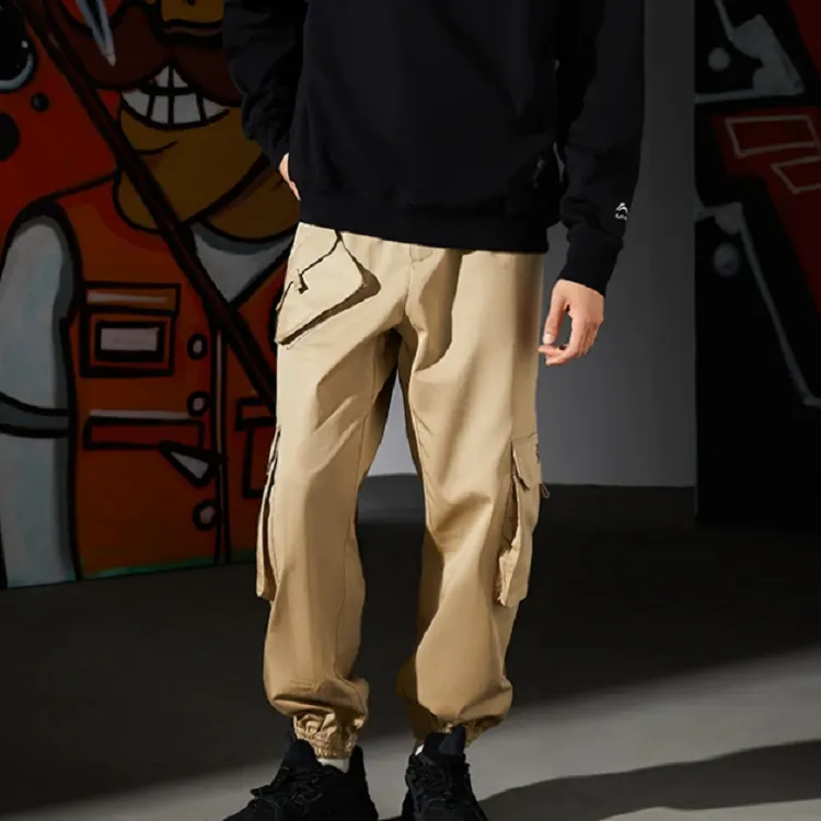 LiNing Badfive Casual Pants Men's Sand Khaki-5