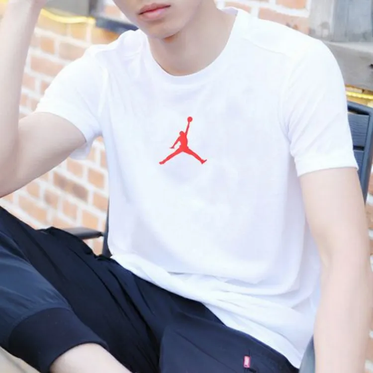 Jordan Set-in Sleeve T-Shirt Men's White-6
