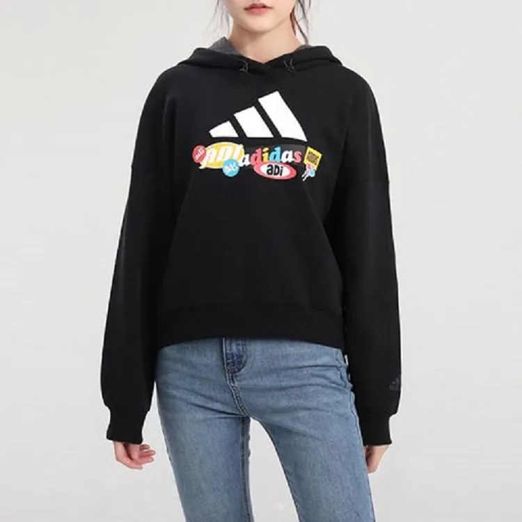 Adidas Sweatshirt Women's Black-4