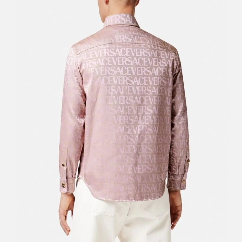 VERSACE Shirts Men Pink-4