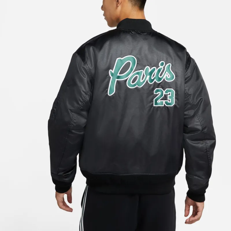 Jordan NIKE Jordan X Paris PSG Puffer Jackets Men Black-3