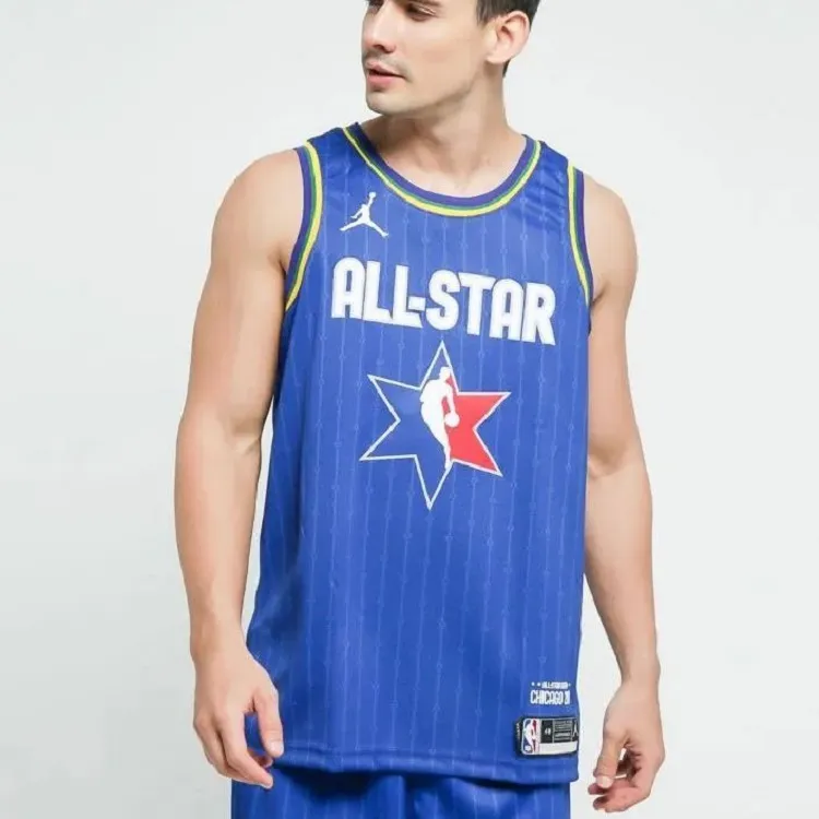 Jordan NBAAll-Star Edition Swingman Jersey - Giannis Antetokounmpo Basketball Jerseys Men's Blue-6