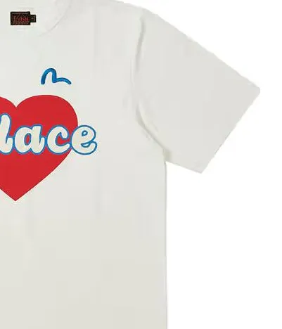 送料無料!PALACE x EVISU HEART T-SHIRT WHITE PALACE X Evisu Heart T-shirt L - POIZON