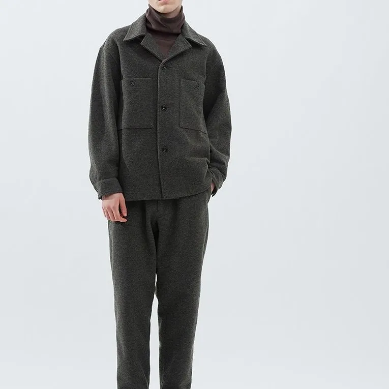 UNIQLO U Collection FW23 Casual Pants Unisex Lead Gray-3