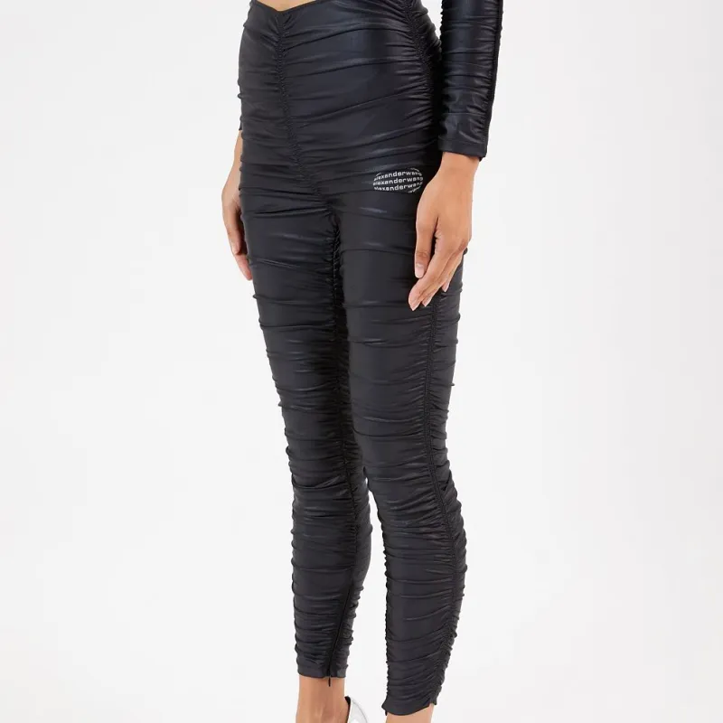 Alexander Wang Ruched High rise Cycle Shorts-5