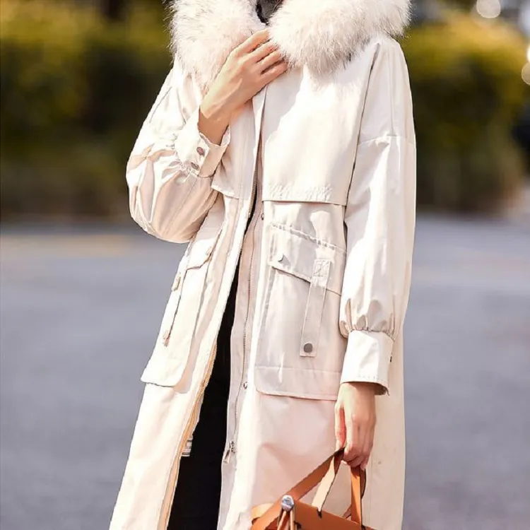 【dme】 Parka Coats Women's Ivory White-4