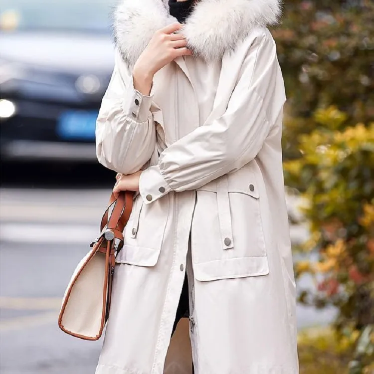 【dme】 Parka Coats Women's Ivory White-3