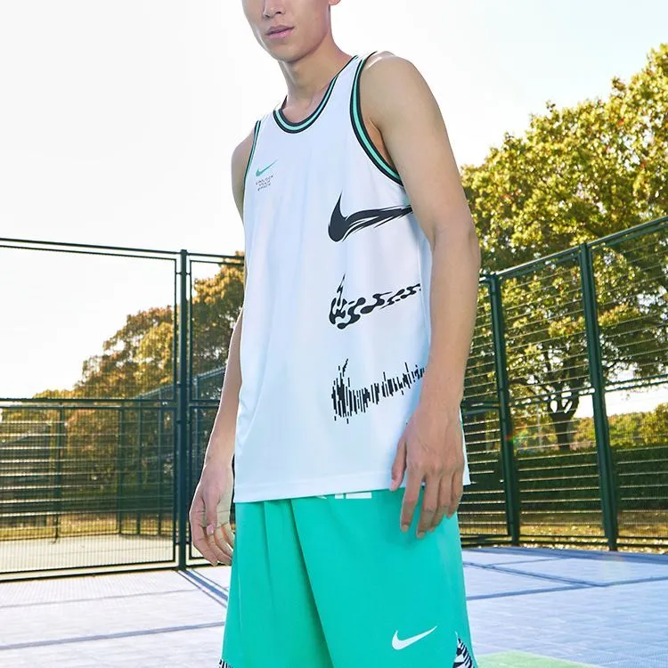 Nike SS23 Resistant High Basketball Series Basketball Jerseys Men's White-5