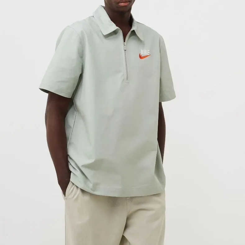 Nike Polo Shirts Men Aqua Blue-4