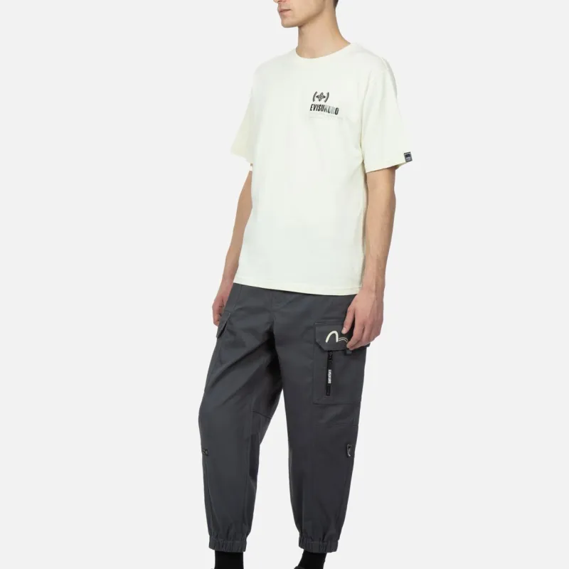 EVISU T-Shirts Men Beige Yellow-4