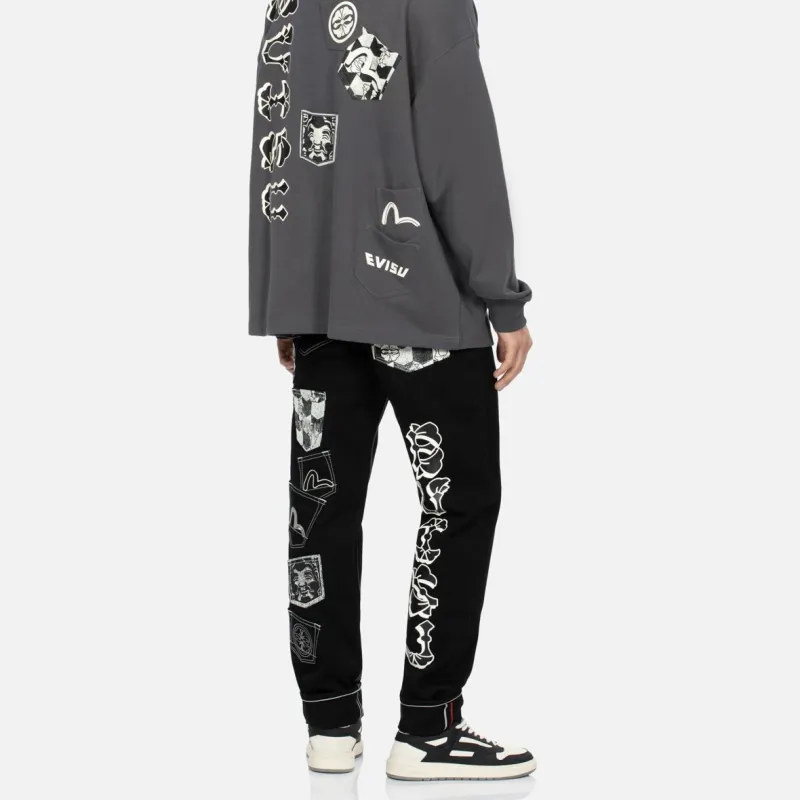 EVISU Jeans Men Black-6