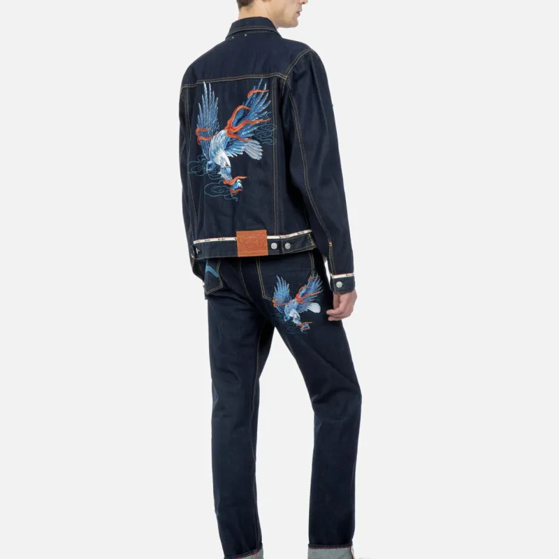 EVISU Denim Jacket Men's Denim Blue-2