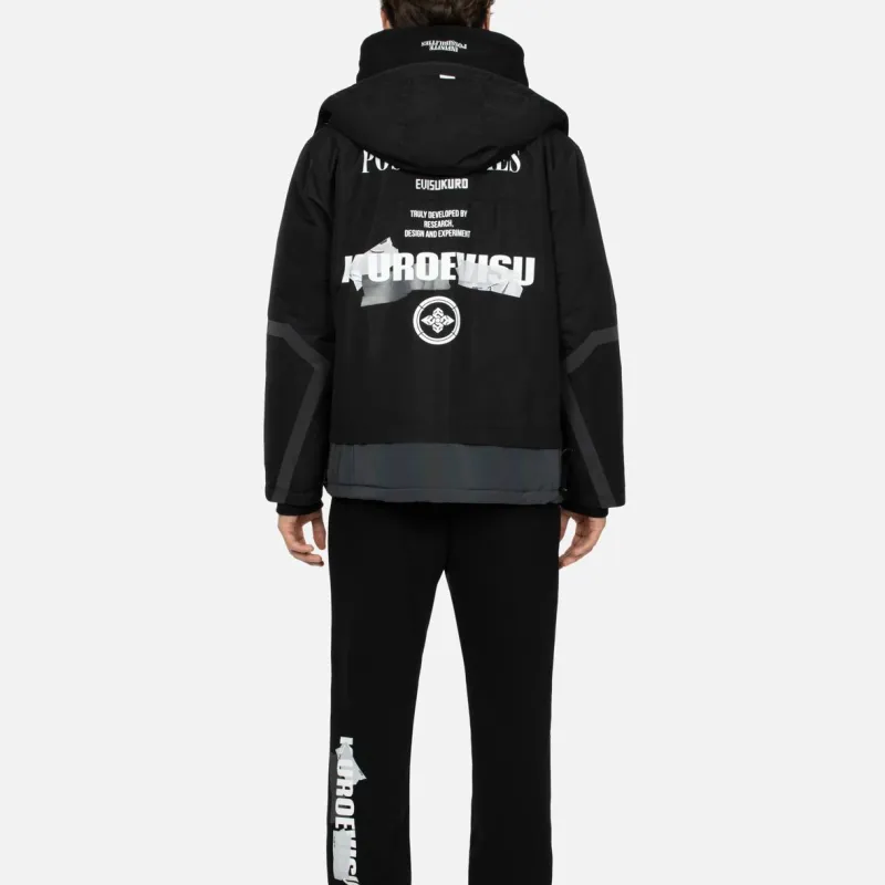 EVISU Puffer Jackets Men Black-6