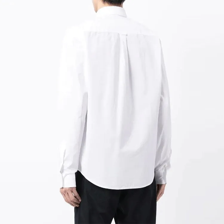 Maison Kitsune Fox Head Patch Long Sleeved Shirt-1