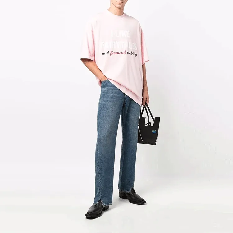 Vetements T-Shirts Unisex Pink-5