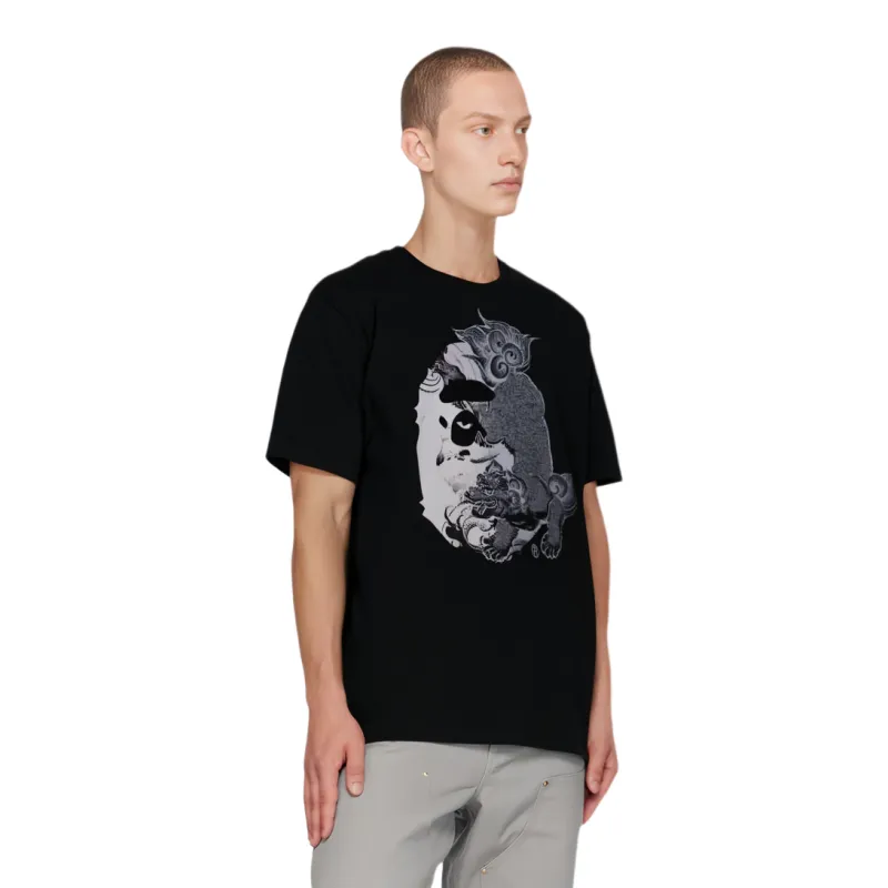 Bape A BATHING APE Japanese Tattoo Big Ape Head Tee-1