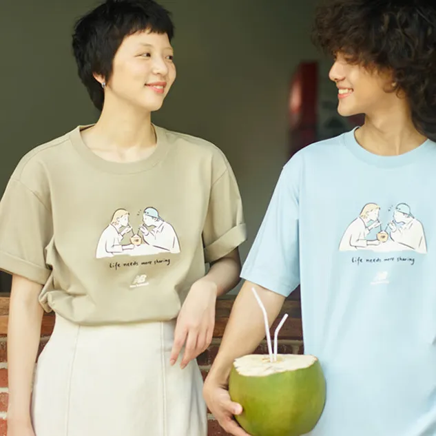 New Balance Centered Living T Shirt Unisex Khaki-2