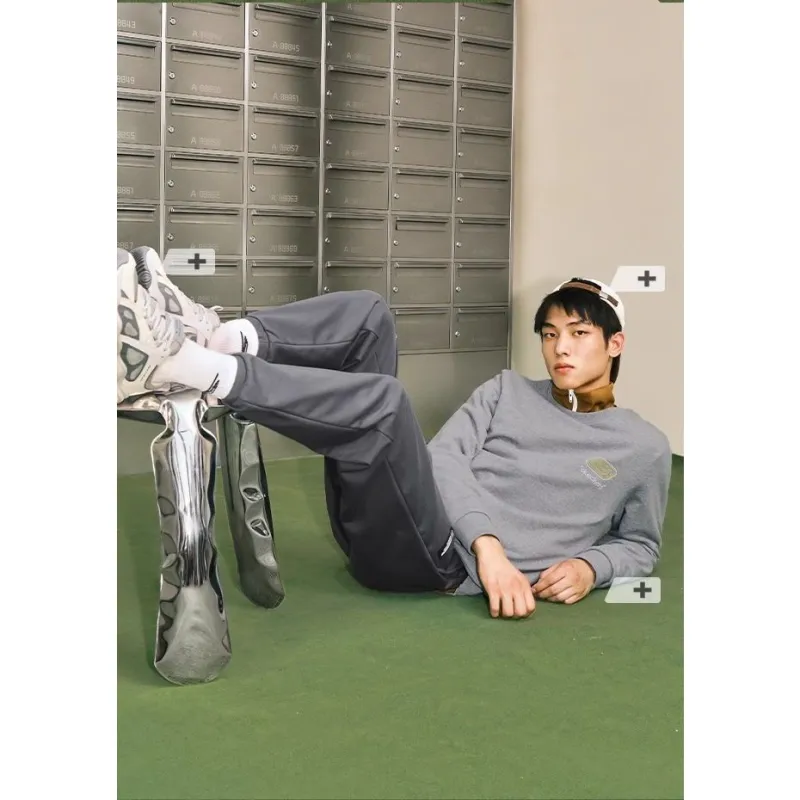 Skechers Colorful Knitted Sweatpants Men Odyssey Gray/026R-5