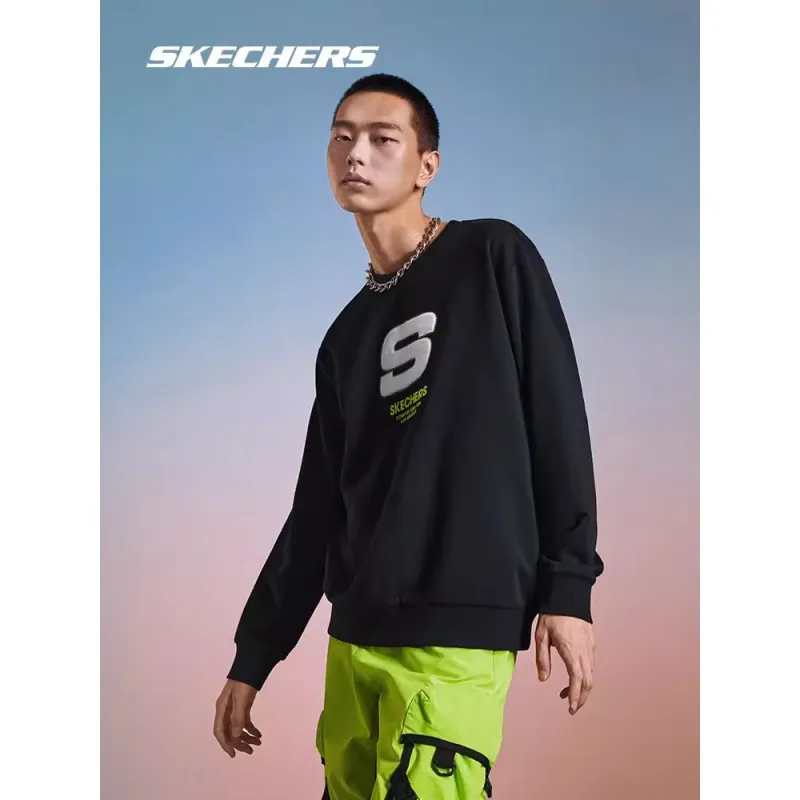 Skechers Sweatshirts Unisex Charcoal Black-2