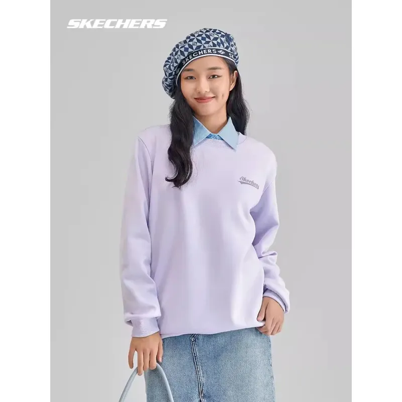 Skechers Colorful Sweatshirts Unisex Photinia Purple/00FW-2