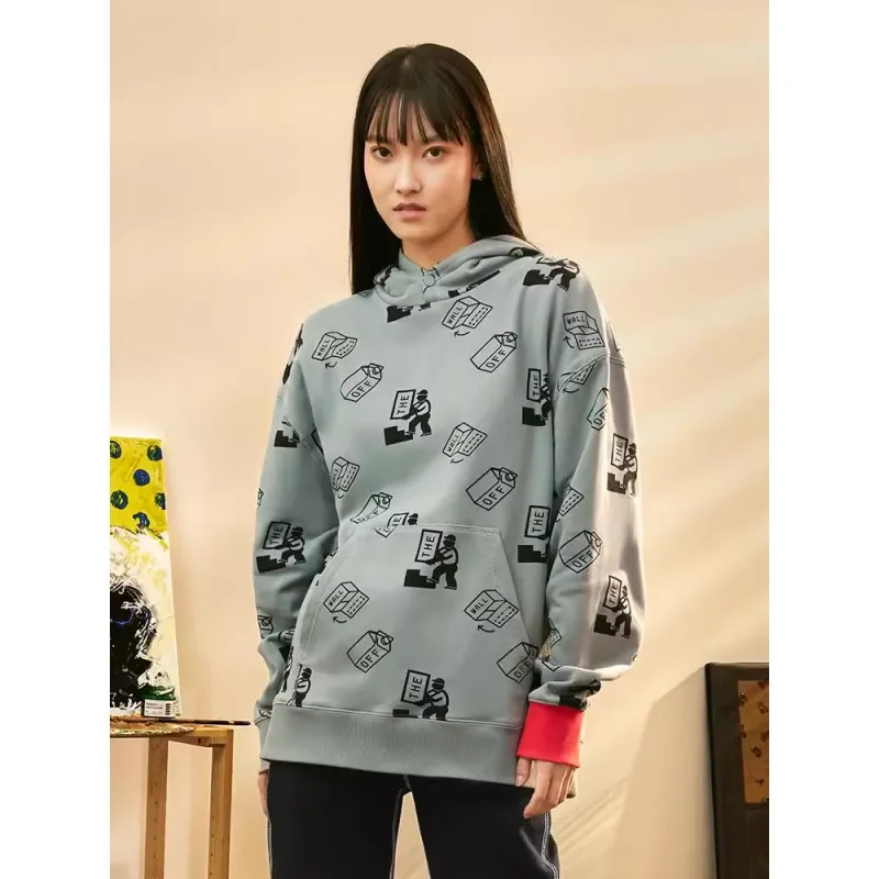 Vans X Kazuki Collection Sweatshirts Unisex Gray-3