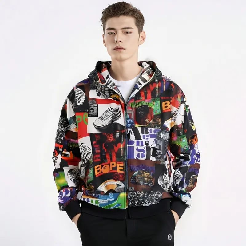 Bape Album Monogram Shark Hoodie-2