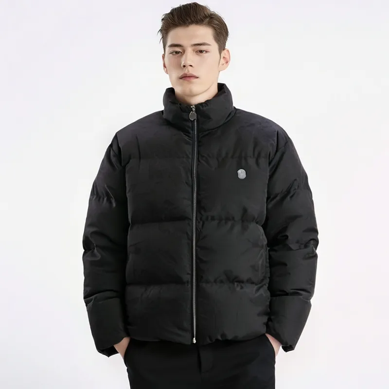 Bape Tonal Solid Camo Puffer Down Jacket-5