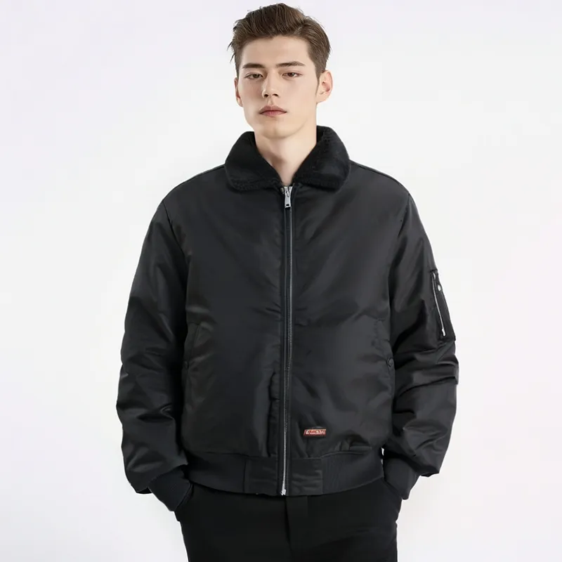 Supreme Dickies Fur Collar Bomber Jacket Green-1