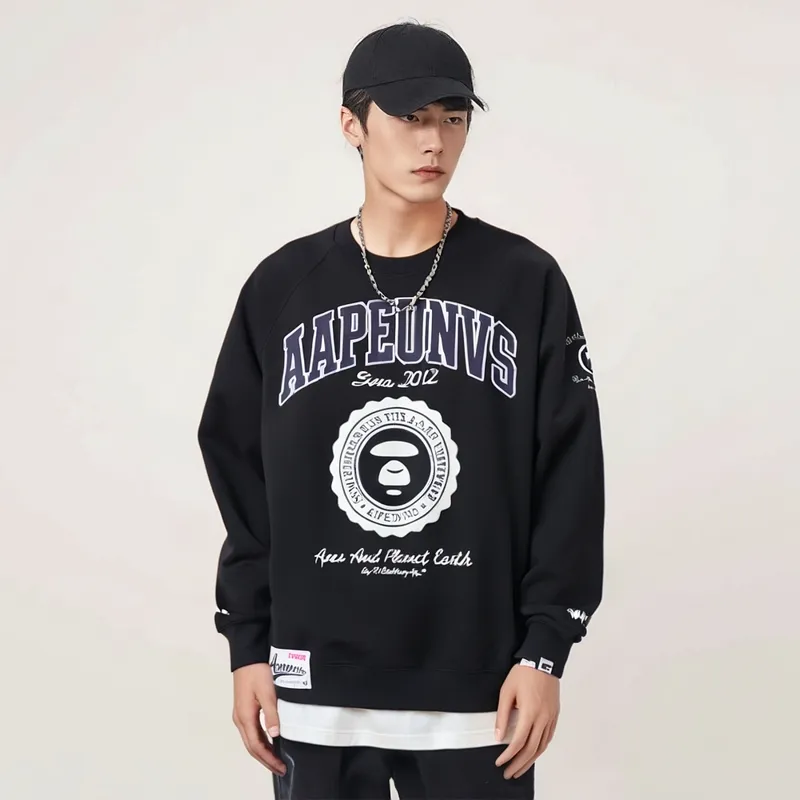 Aape Logo print Crew neck Sweatshirt-2