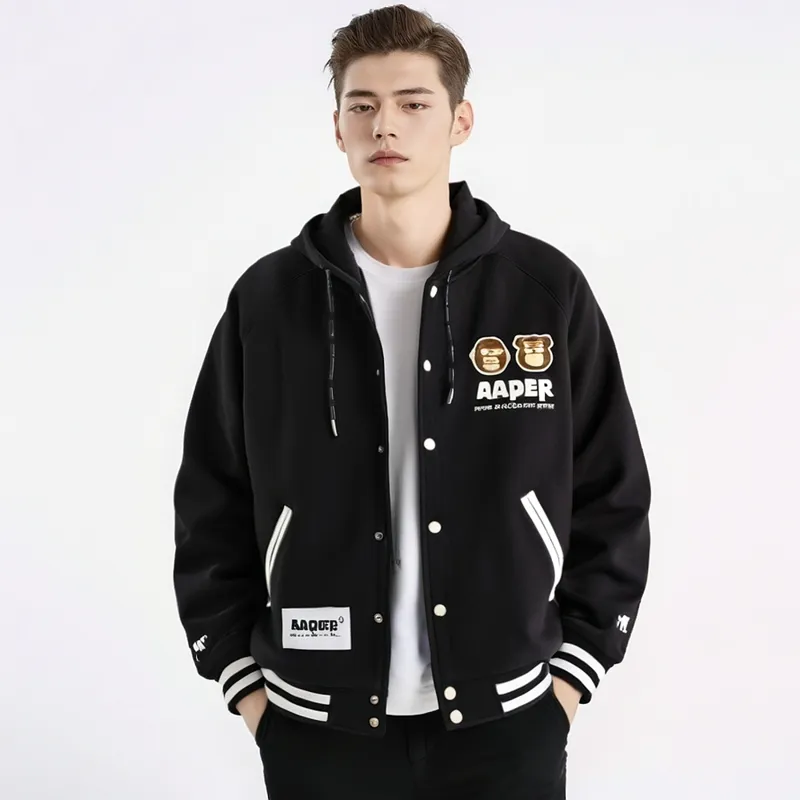 Aape Logo print Hooded Jacket-2