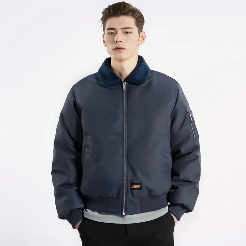 Supreme Dickies Fur Collar Bomber Jacket Green-4