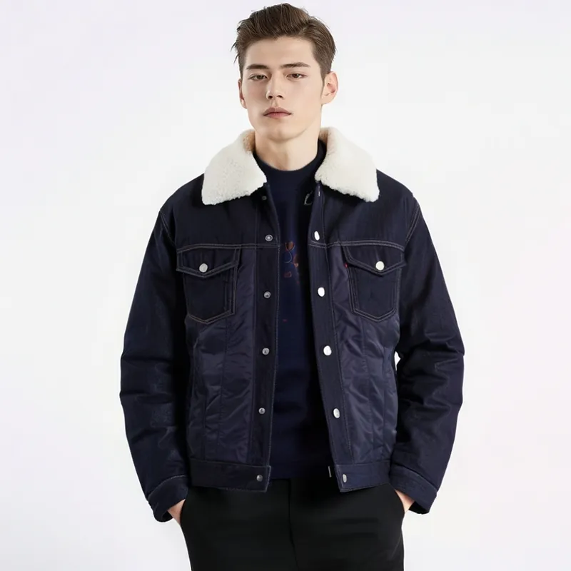 Levi's Jackets Coats Men's Dark Denim-2