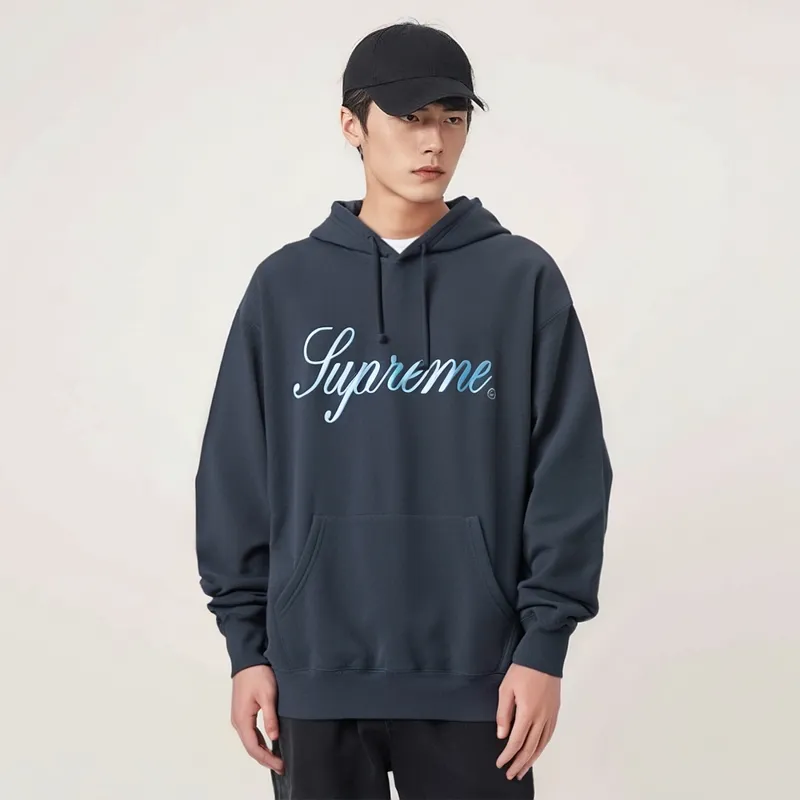 Supreme Raised Script Hooded Sweatshirt-2