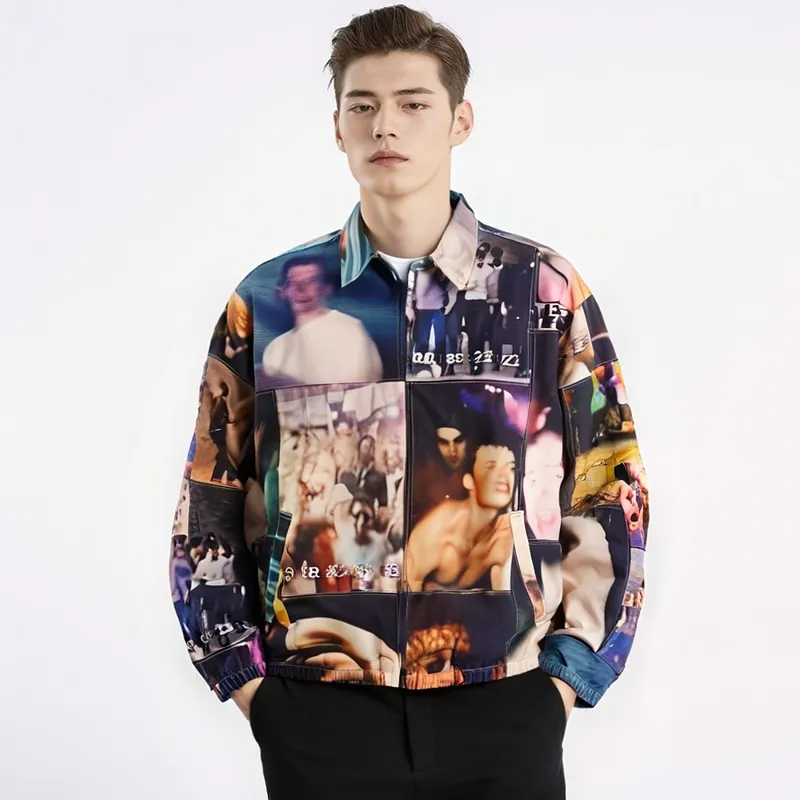 Supreme Mark Leckey Hardcore Patchwork Harrington Jacket-2